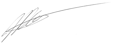Handtekening Ron Bos